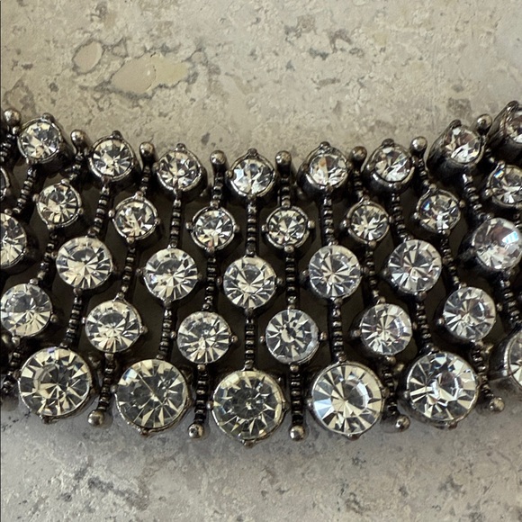 Silver Rhinestone Necklace - Picture 2 of 2